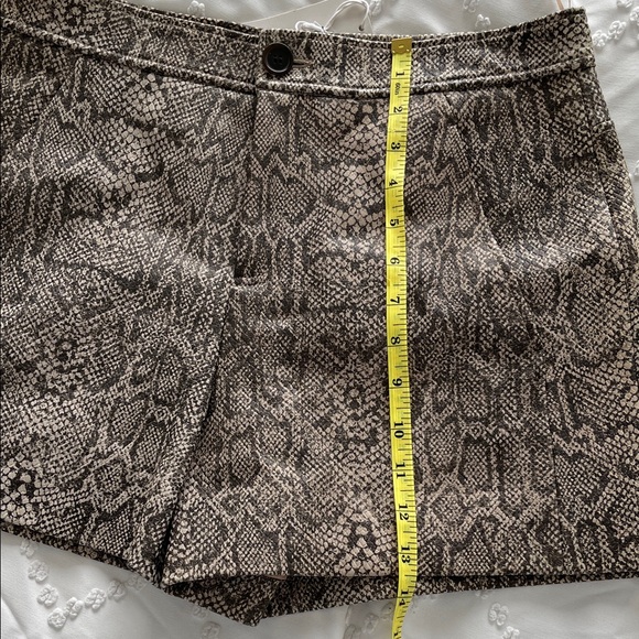 NWT Joie Snake Print Leather Shorts - Picture 5 of 12